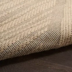 Natural Jute Woven Diamond Area Rug, 5x7