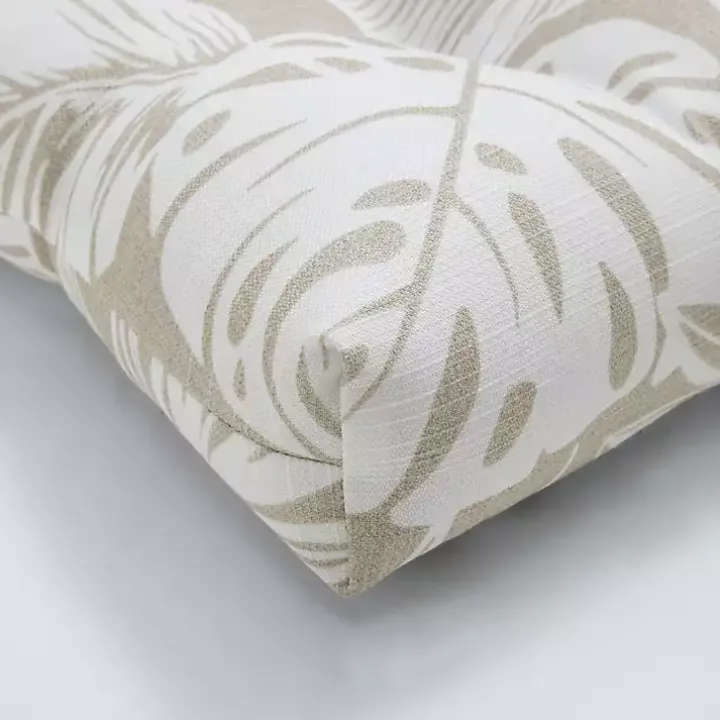 Natural Leaves Tufted 2-pc. Outdoor Seat Cushions