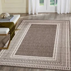 Natural Linear Macy Indoor/Outdoor Area Rug, 4x7