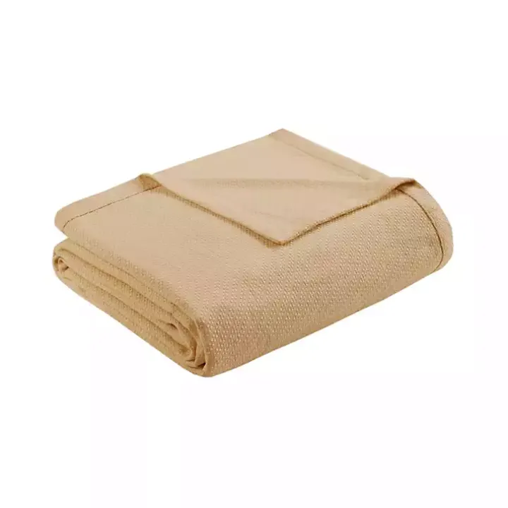 Natural Liquid Cotton Twin Blanket