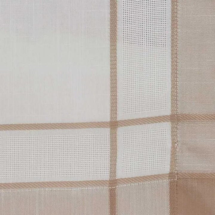 Natural Long Banded Border Table Runner, 108 in.