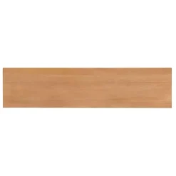 Natural Pine Wood Knotted Column Bench