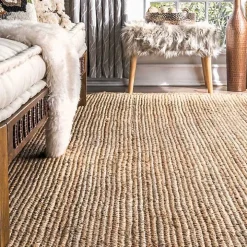 Natural Reno Woven Area Rug, 4x6