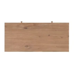Natural Ripples 2-Drawer Wood Desk