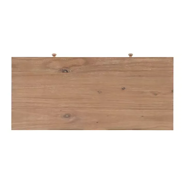 Natural Ripples 2-Drawer Wood Desk