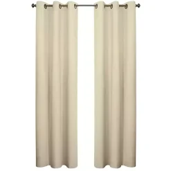Natural Room Darkening Curtain Panel Set, 54 in.