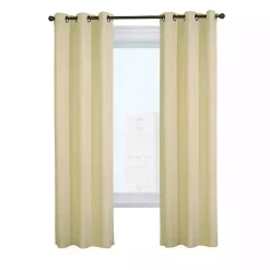 Natural Room Darkening Curtain Panel Set, 54 in.