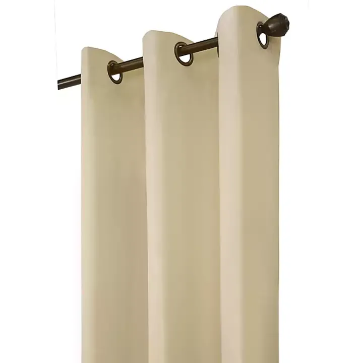 Natural Room Darkening Curtain Panel Set, 95 in.
