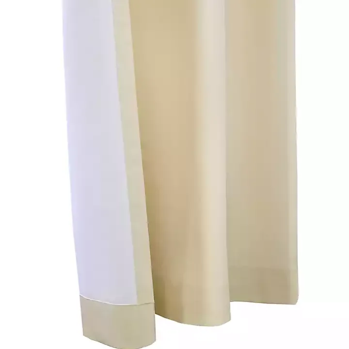 Natural Room Darkening Curtain Panel Set, 95 in.