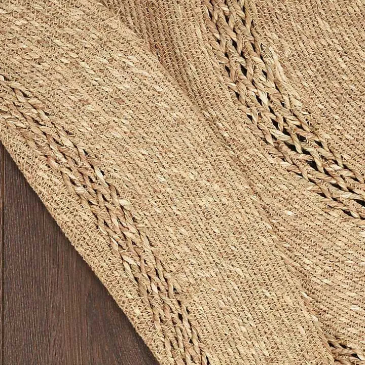 Natural Seagrass Indoor/Outdoor Area Rug, 4x4