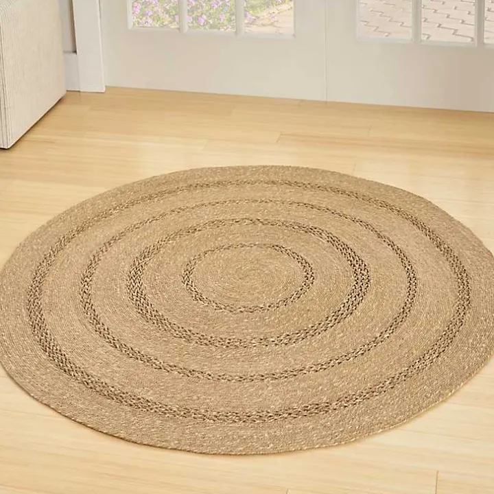 Natural Seagrass Indoor/Outdoor Area Rug, 5x5
