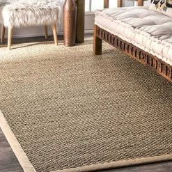 Natural Seagrass Percey Area Rug, 8x10