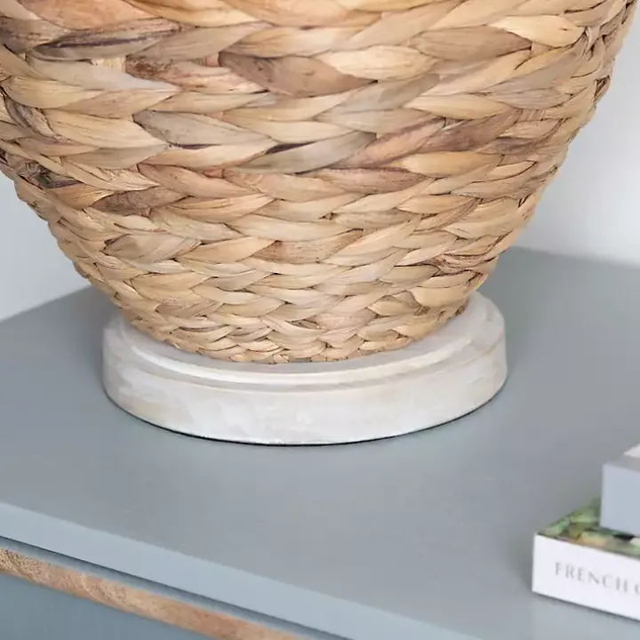 Natural Seagrass Woven Table Lamp