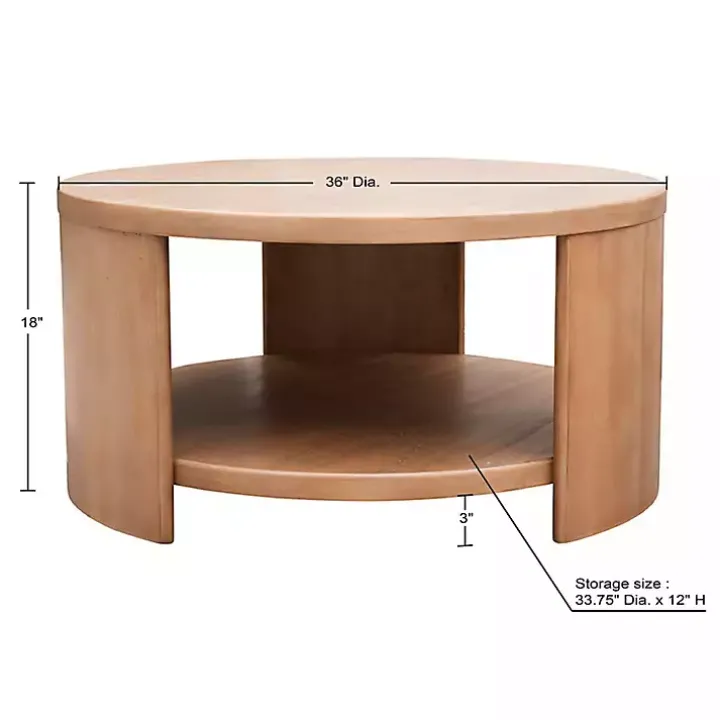 Natural Skye Round Coffee Table