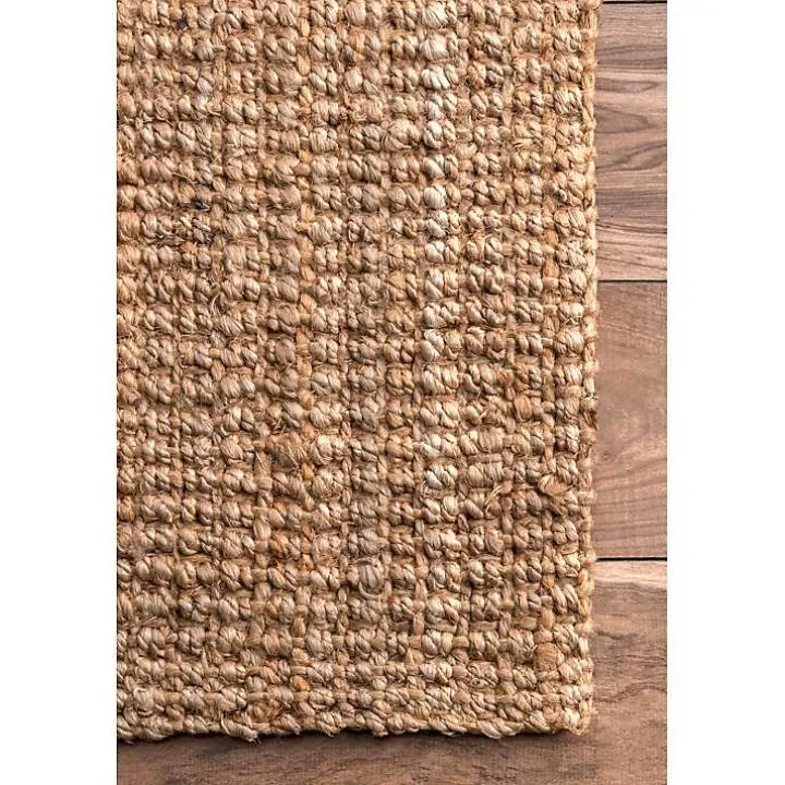 Natural Solid Addy Area Rug, 5x8