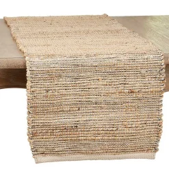 Natural Tan Woven Table Runner