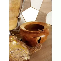 Natural Teak Wood Banga Bowl