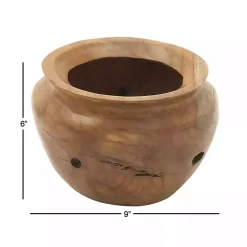 Natural Teak Wood Banga Bowl