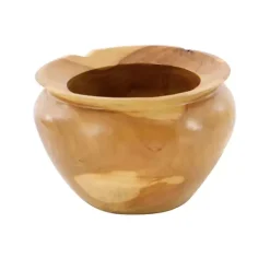 Natural Teak Wood Banga Bowl