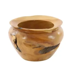 Natural Teak Wood Banga Bowl