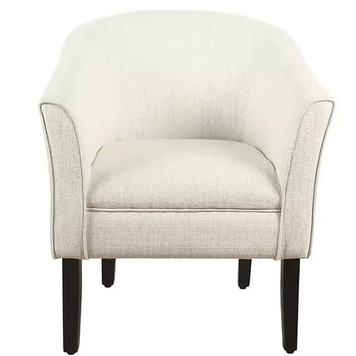 Natural Textured Barrel Accent Chair