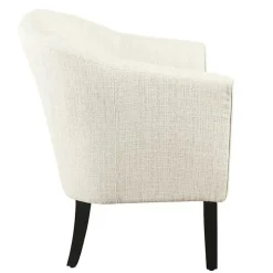 Natural Textured Barrel Accent Chair