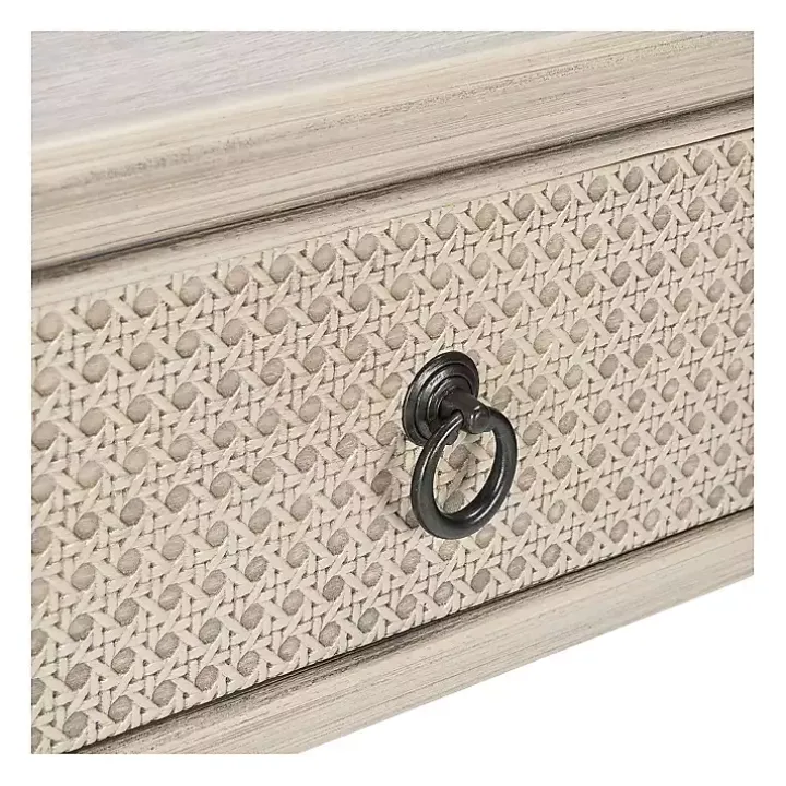 Natural Textured 2-Drawer Console Table