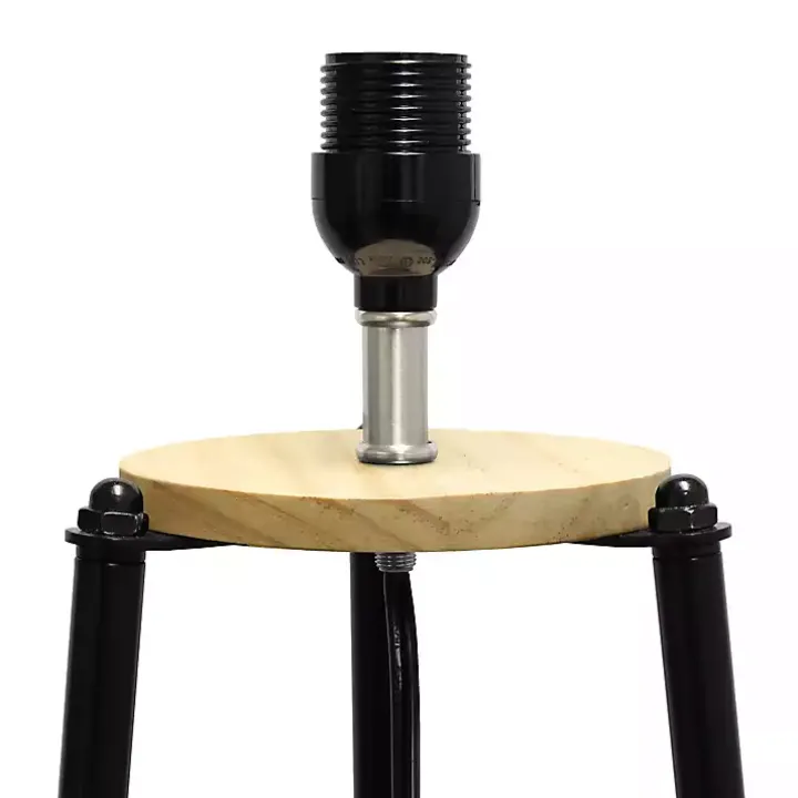 Natural 3-Tier Tripod Floor Lamp