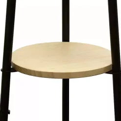 Natural 3-Tier Tripod Floor Lamp