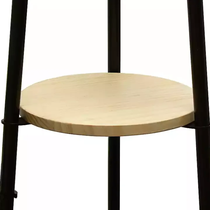 Natural 3-Tier Tripod Floor Lamp