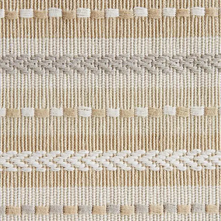 Natural Tonal Stripe Placemats, Set of 6