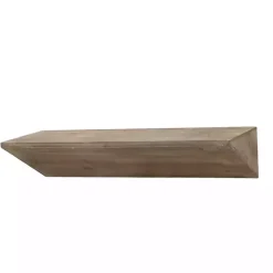 Natural Wedge Wood Small Floating Shelf