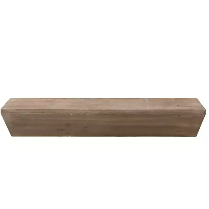Natural Wedge Wood Small Floating Shelf
