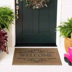 Natural Welcome Script Doormat