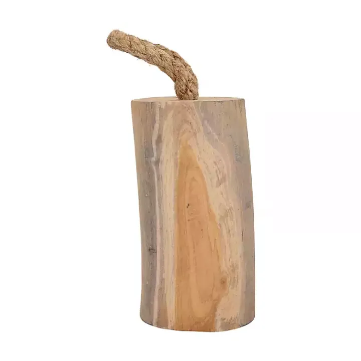 Natural Wood Door Stopper