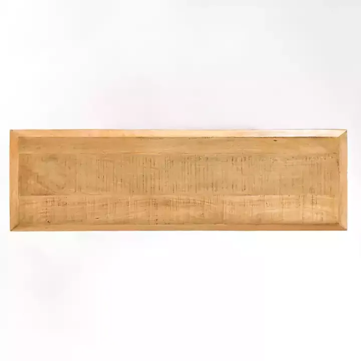 Natural Wood Hughes Sliding Door Cabinet