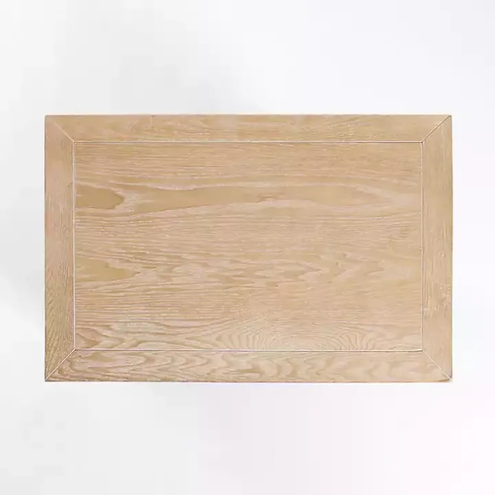 Natural Wood Open Shelf Modular Cabinet