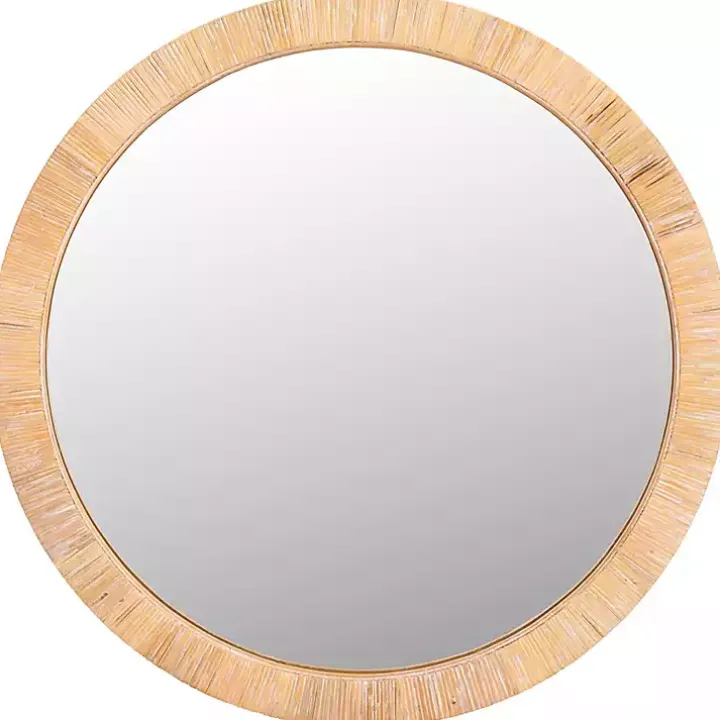 Natural Wood Wrapped Mila Wall Mirror