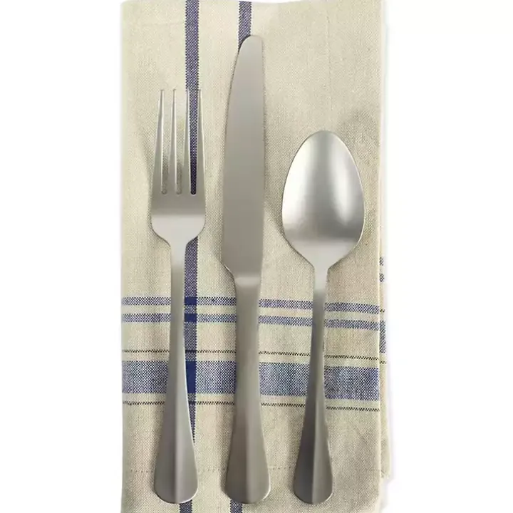 Nautical Blue French Stripe Napkins, Set of 6
