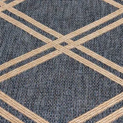 Navy Adelaide Trellis Outdoor Area Rug, 6x9