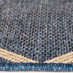 Navy Adelaide Trellis Outdoor Area Rug, 6x9