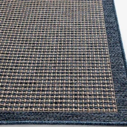 Navy Adelaide Woven Outdoor Area Rug, 7x9
