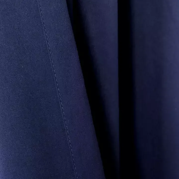Navy Back Tab Blackout Curtain Panel Set, 84 in.