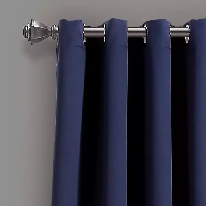 Navy Blackout Curtain Panel Set, 95 in.