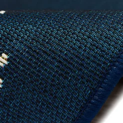 Navy Blue Coral Indoor/Outdoor Rug, 2x3