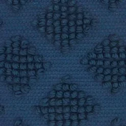 Navy Blue Knotted Diamond Throw Pillows, Set of 2