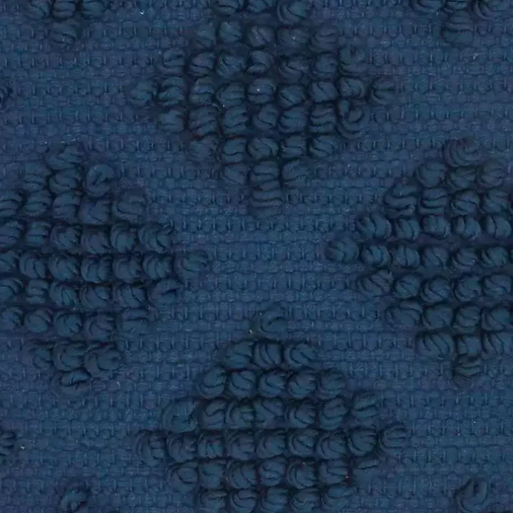 Navy Blue Knotted Diamond Throw Pillows, Set of 2