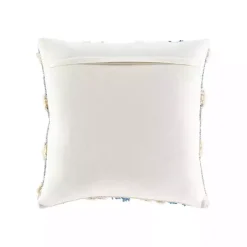 Navy Blue Pom Pom Pillow