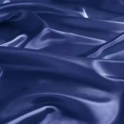 Navy Blue Satin 6-pc. King Sheet Set