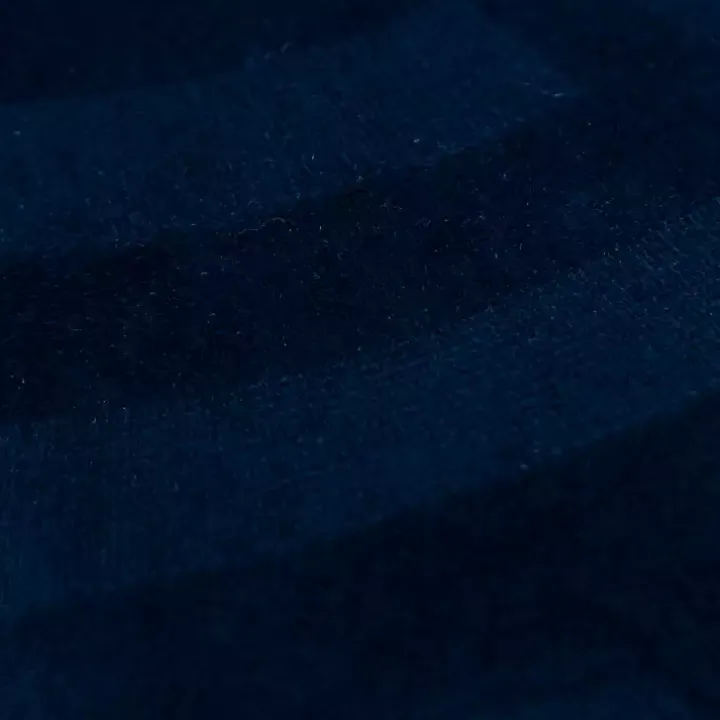 Navy Blue Velvet Abstract Stripe Lumbar Pillow